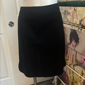 White House Black Market Classic Black A-Line Skirt